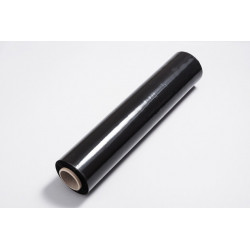 Stretch juoda rankinė pakavimo plėvelė 45cm/17mk 200 m