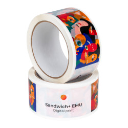 Lipni juosta su spauda (logotipu) 48 mm x 60 m