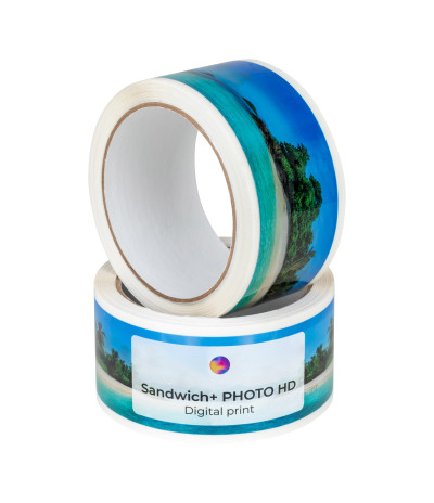 Lipni juosta su spauda (logotipu) 48 mm x 60 m