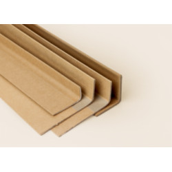 Presuoto kartono kampuočiai - 45mm x 45mm x 2mm x 1500mm kraft