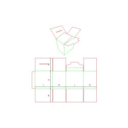 Fefco 0218 - Ilgis mm  x plotis mm  x aukštis mm