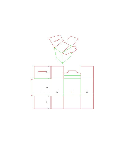 Fefco 0218 - Ilgis mm  x plotis mm  x aukštis mm