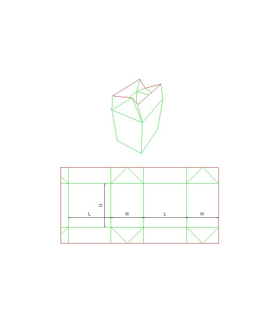 Fefco 0226 - Ilgis mm  x plotis mm  x aukštis mm