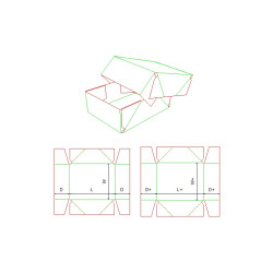 Fefco 0304 - Ilgis mm  x plotis mm  x aukštis mm