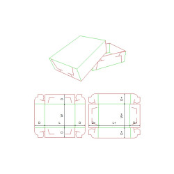 Fefco 0307 - Ilgis mm  x plotis mm  x aukštis mm