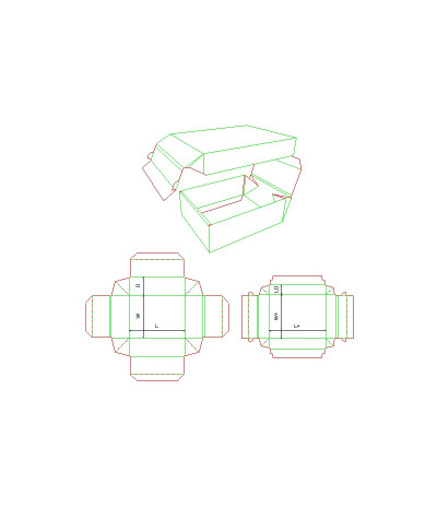 Fefco 0323- Ilgis mm  x plotis mm  x aukštis mm