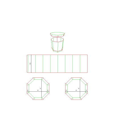 Fefco 0350- Ilgis mm  x plotis mm  x aukštis mm