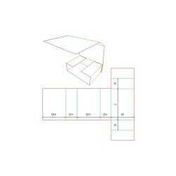 Fefco 0400 - Ilgis mm  x plotis mm  x aukštis mm