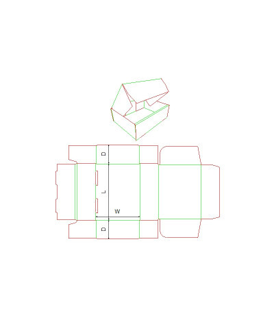 Fefco 0426 - Ilgis mm  x plotis mm  x aukštis mm
