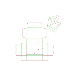Fefco 0429 - Ilgis mm  x plotis mm  x aukštis mm