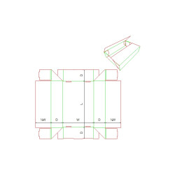 Fefco 0437 - Ilgis mm  x plotis mm  x aukštis mm
