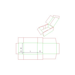 Fefco 0440 - Ilgis mm  x plotis mm  x aukštis mm
