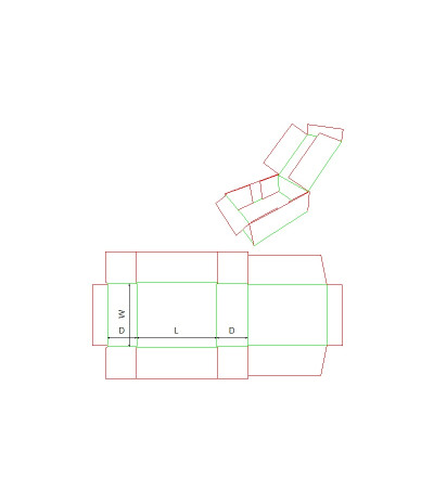 Fefco 0440 - Ilgis mm  x plotis mm  x aukštis mm