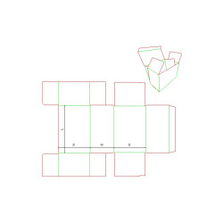 Fefco 0444 - Ilgis mm  x plotis mm  x aukštis mm