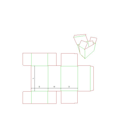Fefco 0444 - Ilgis mm  x plotis mm  x aukštis mm
