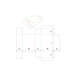 Fefco 0447 - Ilgis mm  x plotis mm  x aukštis mm