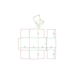 Fefco 0470 - Ilgis mm  x plotis mm  x aukštis mm