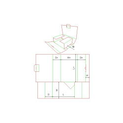 Fefco 0473 - Ilgis mm  x plotis mm  x aukštis mm