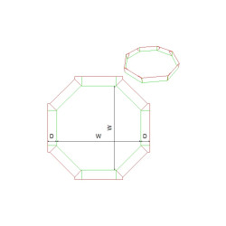 Fefco 0499 - Ilgis mm  x plotis mm  x aukštis mm
