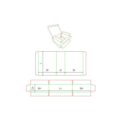 Fefco 0512 - Ilgis mm  x plotis mm  x aukštis mm