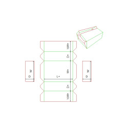Fefco 0606 - Ilgis mm  x plotis mm  x aukštis mm