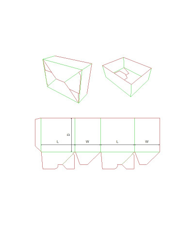 Fefco 0700 - Ilgis mm  x plotis mm  x aukštis mm