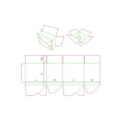 Fefco 0711 - Ilgis mm  x plotis mm  x aukštis mm