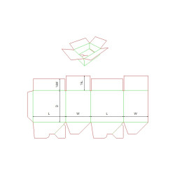 Fefco 0712 - Ilgis mm  x plotis mm  x aukštis mm