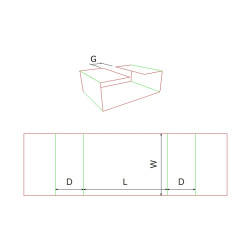 Fefco 0907 Ilgis mm  x plotis mm  x aukštis mm
