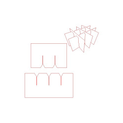 Fefco 0933 Ilgis mm  x plotis mm  x aukštis mm